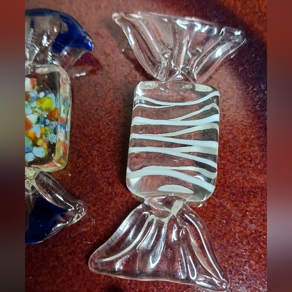 Glass decorative candies, set of 4, handmade. - Picture 4 of 6